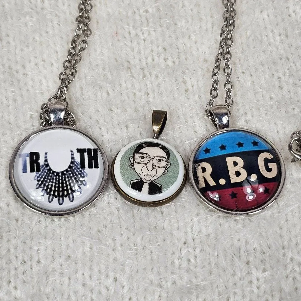 Necklaces & Pendant RBG Ruth Bader‎ Ginsburg Jewelry Lot